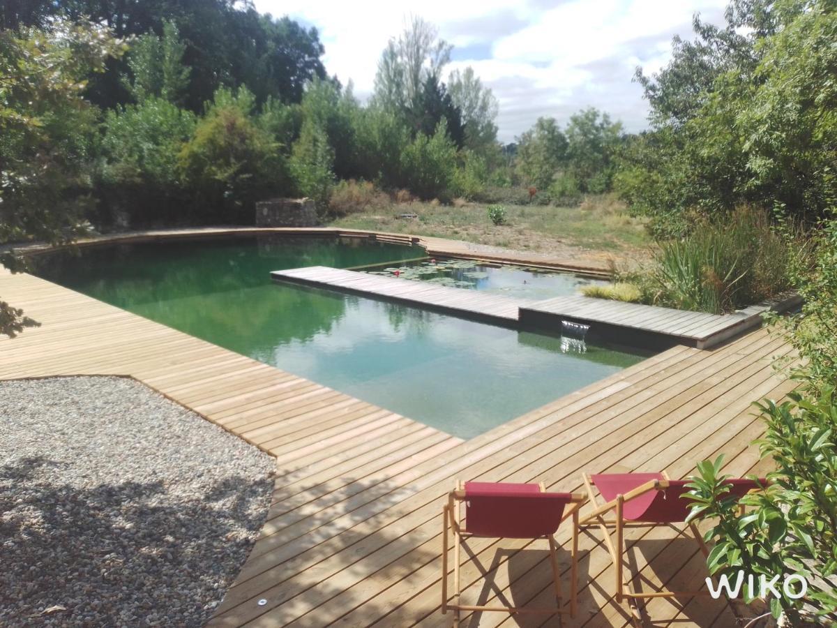 Grand Gite Les Cabanes De Fallot Pour 19 Personnes - Piscine Naturelle L'isle-Bouzon Dış mekan fotoğraf